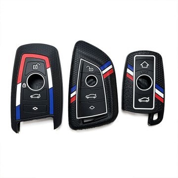 Three Color Silicone Car Key Cover and Holder