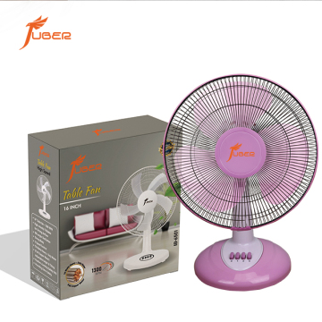 JUBER Fan: 110V/240V Pink Classic Style 3 Blade Table Fan