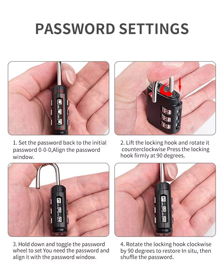 5 tsa cable Padlock