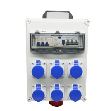 IP68 Waterproof Portable Outlet - Wall Mounted Industrial Plug Socket Box with Residual Current Protection