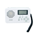 FM/AM/rádio relógio digital com antena telescópica