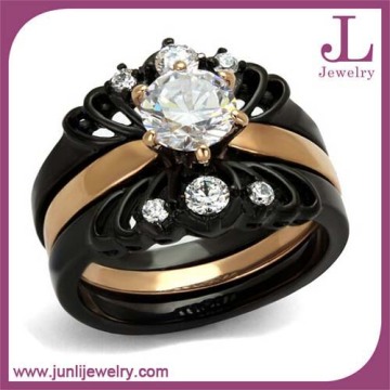 Stainless Steel CZ Fashion Wholesale Rings Jewelry Women