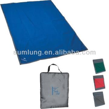Reversible Fleece/Nylon Blanket With Carry Case - Silkscreened