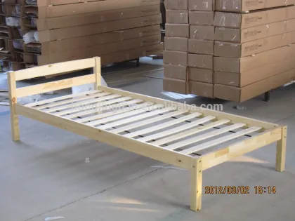 Single pine wood bed,single pine bed,pine wood bed in UK market
