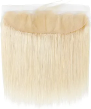 Brazilian Virgin Extensions 13 X 4 Human Swiss Lace Frontal Straight Cuticle Aligned Virgin Hair Blonde 613 Hair Top Quality