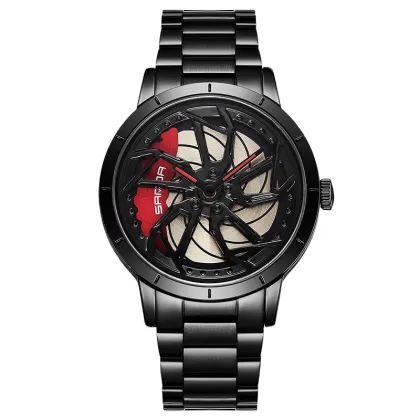 Sanda 1086 Waterproof Sports Watch with Rotating Wheel Rim