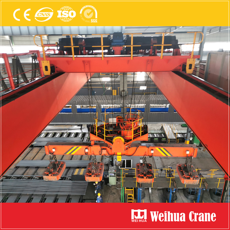 Overhead Crane With Rotary Electromagnetic Device