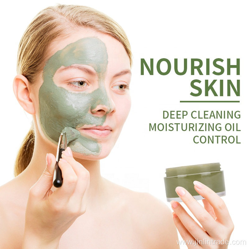 Green tea pure natural face clay mask