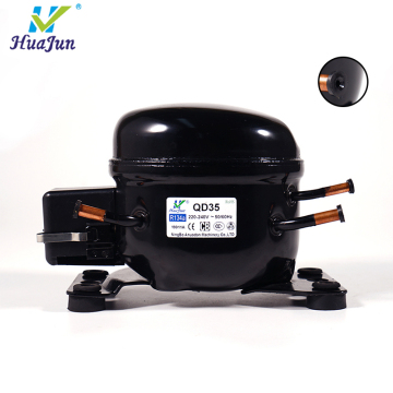 CE Certified HL-Series R134a Refrigeration Compressor 1/9HP for Refrigerators and Water Dispensers - HUAJUN China Factory Supply