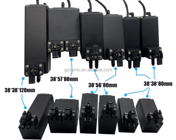38x56x80 มม. อลูมิเนียมรองถังหมึกสองถังพร้อมวาล์วแมนนวลสำหรับ 2 เอาต์พุตในเครื่องพิมพ์อิงค์เจ็ท