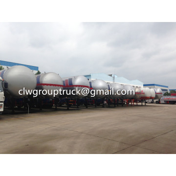 Tri-axle 60CBM LPG Transport Semi-remorque