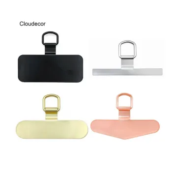 Stainless Steel Thin Metal Patch for Mobile Phone Lanyard and Gasket Back Card in Silver, Gold, Black, and Rose Gold: Adapter for Phone Strap