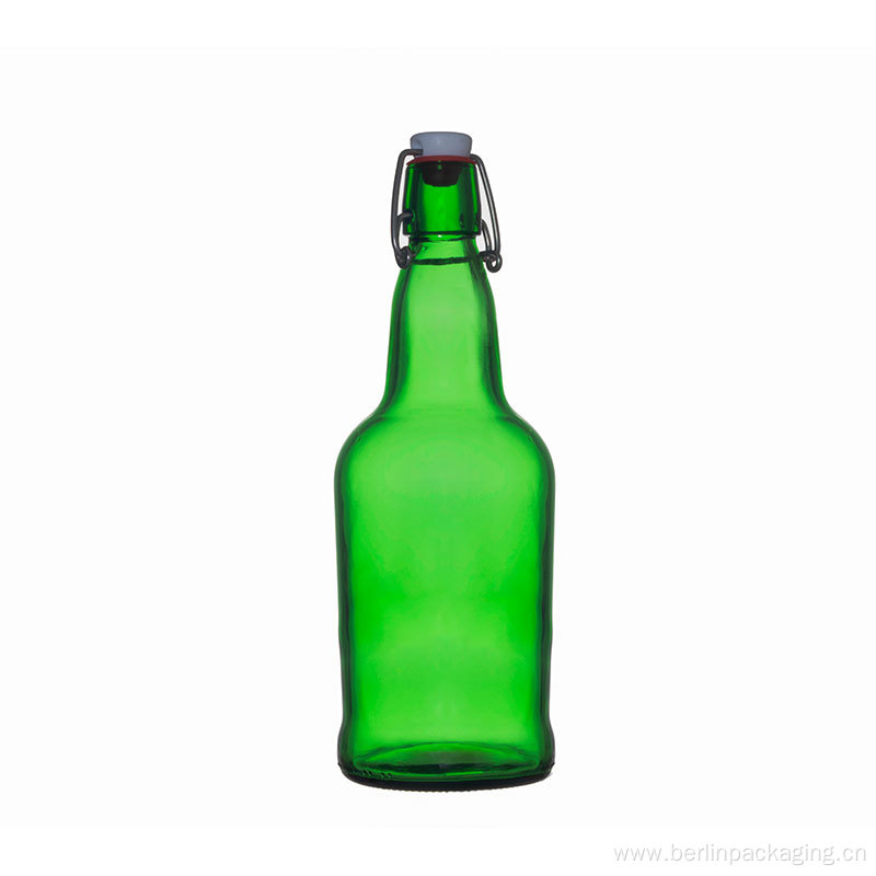 Amber Glass Beer Bottle