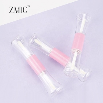 Unique Clear Pink Lip Gloss Liquid Lipstick Tube - Special Design Lip Glaze Packaging