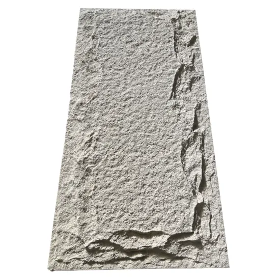 Dark Grey PU Cultural Stone Wall Panels for Home Decoration