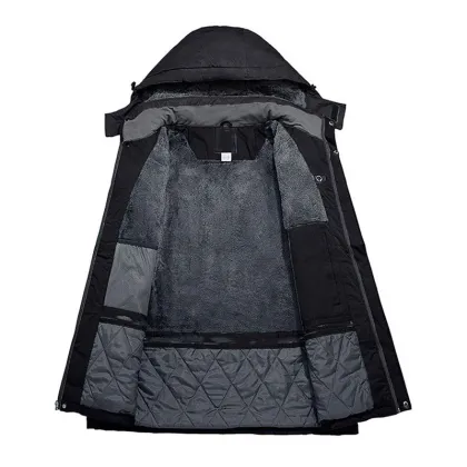 Waterproof Mens Black Ski Coat For Sale