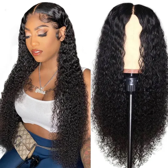 Popular New 5x5 Lace Closure Wig For Women Human Hair kinky curly Lace Closure Wig Pre Plucked 180% Density Undetectable Knots