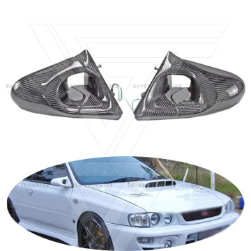 AE Style Carbon Fiber Side Mirror for Subaru Impreza 5/6 WRX GC8 1997-2000