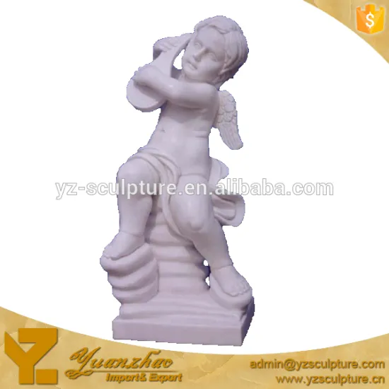 life size garden stone marble angel child sculpture