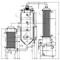 Évaporateur de matériau liquide en acier inoxydable