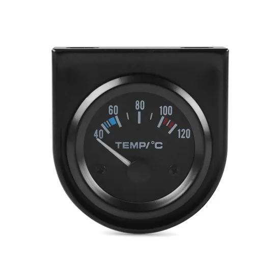2" 52mm Car Water Temperature Gauge with 40-120°C Range, LED Display in White Color