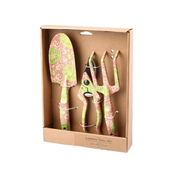 Tragbares Outdoor 3-teiliges Gartenwerkzeug-Set aus Aluminiumlegierung