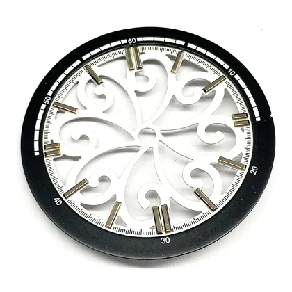 Lucky clouds Skeleton watch dial with applied index