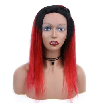 wholesale virgin brazilian human wick hair 1b red ombre color human hair wig
