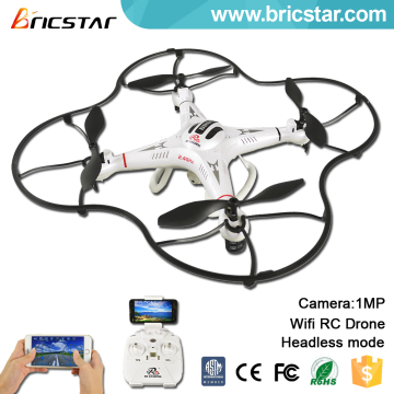 Newest two control mode 2.4G 6Axis RC wifi drone plane with camera.