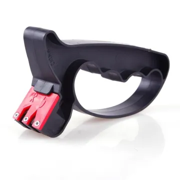 2-in-1 Kitchen Knife Sharpener: Tungsten, Diamond, and Ceramic Knife Sharpening Tool with Knives Sharpening Stone