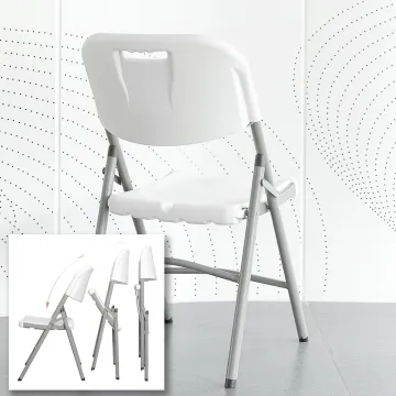 Hot Sale Wholesale Cheap HDPE Folding White Plastic Chairs for Patio, Wedding, and Banquet Events