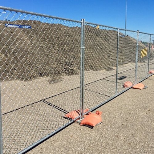 Tamaño personalizado cerca y puerta temporal al aire libre