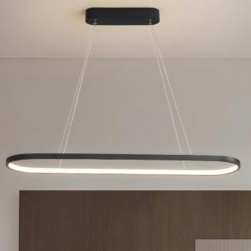 Nordic Minimalist Black Strip Kitchen Island Lamp