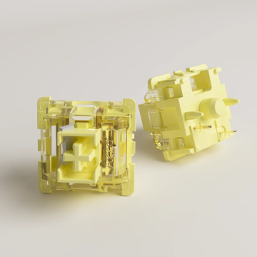 AKKO V3 Pro Cream Yellow 50GF مفاتيح خطية - 45 قطعة لكل صندوق ، متوافقة مع لوحات المفاتيح MX