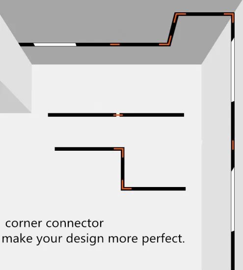 complete ceiling DC 48V magnetic track lighting fixture