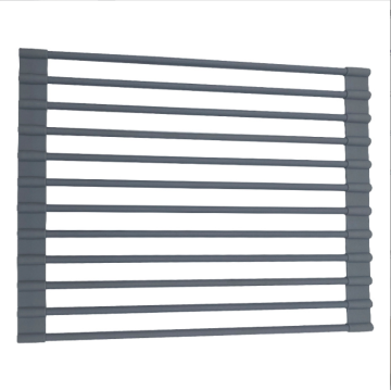 Foldable Dish Organizer Drain Basket for Kitchen Sink Shelving