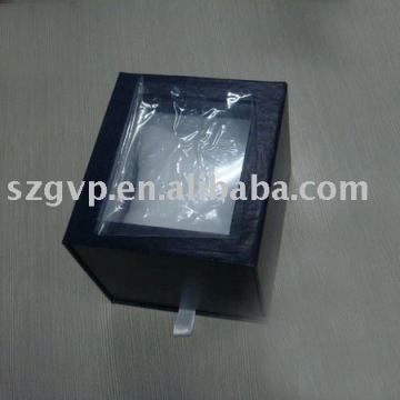 black pvc paper box