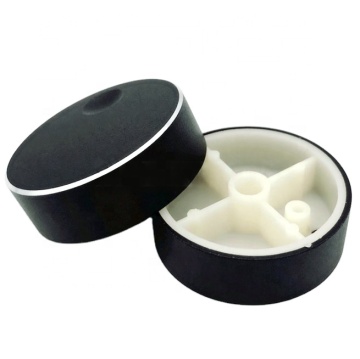 Customized Black Anodized Aluminum Rotary Switch Knob for Volume Control