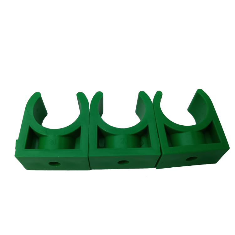 plastic dual strap pipe fastener for PPR HDPE water tubing