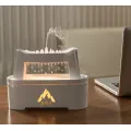 Difusor de aroma de gota de lluvia tranquila con luces LED coloridas