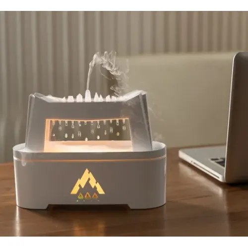 Тихий диффузор аромата дождя с красочными светодиодными фонарями