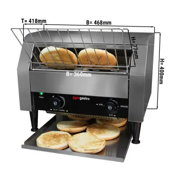 Electric Retro Toaster Tostador Tostadora Two Slice Bread Toaster