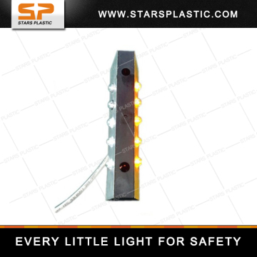 Plastic wired road stud/5pcs side LED Contour standard