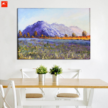 Decoration Oil Painting of Snow Lotus Hill