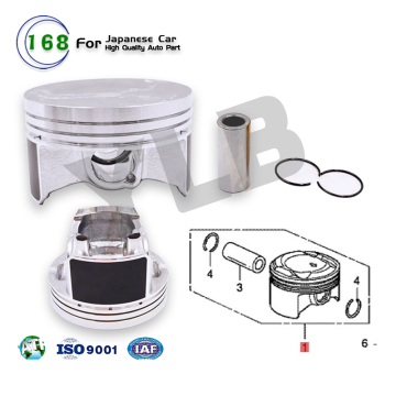 Piston mesin YLB R20A3 untuk Honda Accord 2008-2013 2.0L OEM 13010-RZT-H00