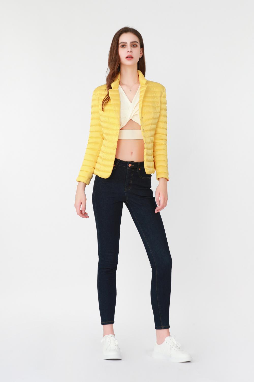 Yellow Down Cotton Jacket