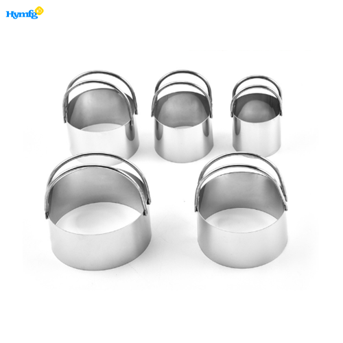 Round Cookies Cutter with Handle 5pcs