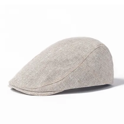 2025 New Wholesale Linen Cap Irish Flat Cap