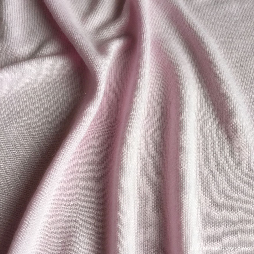 Pink viscose silk knitted soft fabric 3