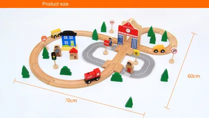 Wooden 50 pcs Thomas Train Tracks Toys